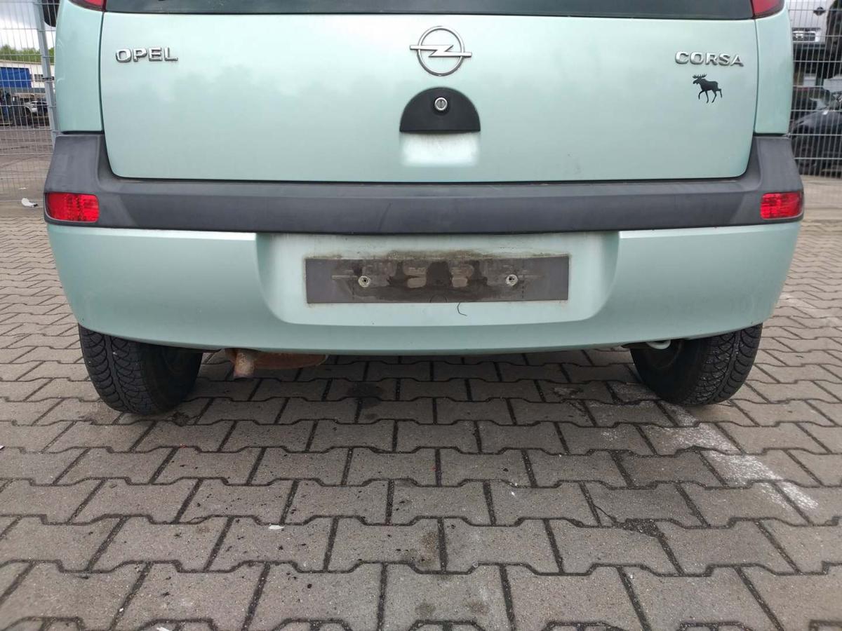 Opel Corsa C original Stoßstange Stossfänger hinten Z388 Spacegrün Bj.2001